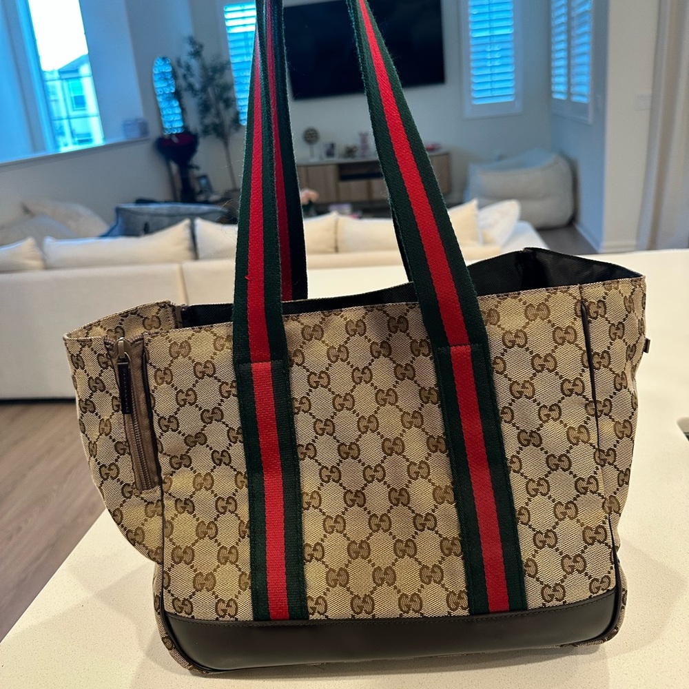 Gucci dog carrier bag 🐕